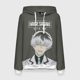 Женская толстовка 3D с принтом HAISE SASAKE Tokyo Ghoul в Петрозаводске, 100% полиэстер  | двухслойный капюшон со шнурком для регулировки, мягкие манжеты на рукавах и по низу толстовки, спереди карман-кенгуру с мягким внутренним слоем. | anime | kaneki ken | tokyo ghoul | tokyo ghoul: re | аниме | анимэ | гули | джузо сузуя | канеки кен | кузен йошимура | наки | нишики нишио | ре | ренджи йомо | ризе камиширо | токийский гуль | тоука киришима | ута