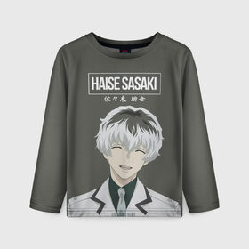 Детский лонгслив 3D с принтом HAISE SASAKE Tokyo Ghoul в Петрозаводске, 100% полиэстер | длинные рукава, круглый вырез горловины, полуприлегающий силуэт
 | Тематика изображения на принте: anime | kaneki ken | tokyo ghoul | tokyo ghoul: re | аниме | анимэ | гули | джузо сузуя | канеки кен | кузен йошимура | наки | нишики нишио | ре | ренджи йомо | ризе камиширо | токийский гуль | тоука киришима | ута