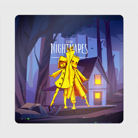 Магнит виниловый Квадрат с принтом Little Nightmares 2 в Петрозаводске, полимерный материал с магнитным слоем | размер 9*9 см, закругленные углы | little nightmares | страшилка | страшная игра | ужас | хоррор