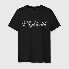 Мужская футболка хлопок с принтом Nightwish Logo / Найтвиш (Z) в Петрозаводске, 100% хлопок | прямой крой, круглый вырез горловины, длина до линии бедер, слегка спущенное плечо. | Тематика изображения на принте: music | night wish | nightwish | nuclear blast | rock | spinefarm | лого | музыка | найт виш | найтвиш | рок | симфоник метал | тарья турунен | флор янсен