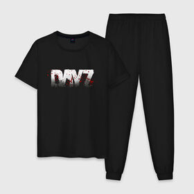 Мужская пижама хлопок с принтом DayZ в Петрозаводске, 100% хлопок | брюки и футболка прямого кроя, без карманов, на брюках мягкая резинка на поясе и по низу штанин
 | arma 2 | day z | dayz | дэйз | игры
