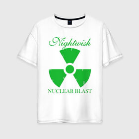 Женская футболка хлопок Oversize с принтом Nightwish Poster / Найтвиш (Z) в Петрозаводске, 100% хлопок | свободный крой, круглый ворот, спущенный рукав, длина до линии бедер
 | music | night wish | nightwish | nuclear blast | rock | spinefarm | лого | музыка | найт виш | найтвиш | рок | симфоник метал | тарья турунен | флор янсен