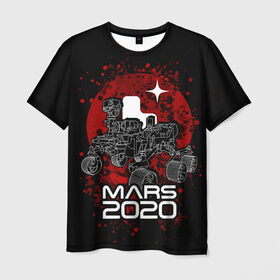 Мужская футболка 3D с принтом МАРС 2020, Perseverance в Петрозаводске, 100% полиэфир | прямой крой, круглый вырез горловины, длина до линии бедер | mars 2020 | nasa | perseverance | космос | марс | марс 2020 | марсоход | персеверенс