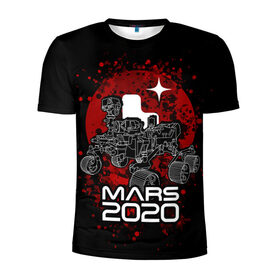 Мужская футболка 3D спортивная с принтом МАРС 2020, Perseverance в Петрозаводске, 100% полиэстер с улучшенными характеристиками | приталенный силуэт, круглая горловина, широкие плечи, сужается к линии бедра | Тематика изображения на принте: mars 2020 | nasa | perseverance | космос | марс | марс 2020 | марсоход | персеверенс