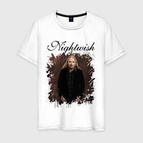 Мужская футболка хлопок с принтом Nightwish / Найтвиш Эмппу (Z) в Петрозаводске, 100% хлопок | прямой крой, круглый вырез горловины, длина до линии бедер, слегка спущенное плечо. | music | nightwish | nuclear blast | rock | spinefarm | вуоринен | лого | музыка | найтвиш | рок | симфоник метал | тарья турунен | флор янсен | эмппу | эрно эмппу вуоринен