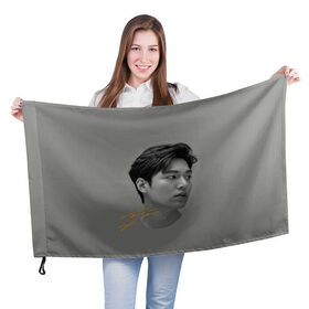 Флаг 3D с принтом Ли Мин Хо Lee Min Ho в Петрозаводске, 100% полиэстер | плотность ткани — 95 г/м2, размер — 67 х 109 см. Принт наносится с одной стороны | lee min ho | автограф | дорамы | ли мин хо | песни | профиль | роли | фильмы | фото