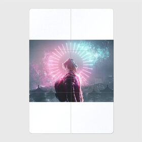 Магнитный плакат 2Х3 с принтом Путешественник в Петрозаводске, Полимерный материал с магнитным слоем | 6 деталей размером 9*9 см | неон | парень | путешественник | фото | человек
