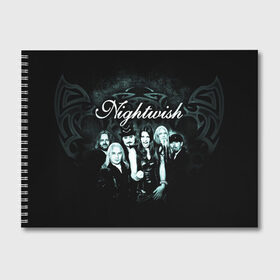 Альбом для рисования с принтом NIGHTWISH в Петрозаводске, 100% бумага
 | матовая бумага, плотность 200 мг. | metal | nightwish | tarja turunen | метал | музыка | найтвиш | рок | симфо метал | тарья турунен