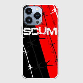 Чехол для iPhone 13 Pro с принтом SCUM в Петрозаводске,  |  | action | game | scum | tec1 | выживание | выжить | ресурсы | скам игра | тюремная