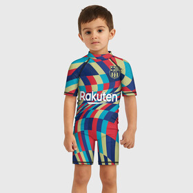 Детский купальный костюм 3D с принтом FC Barcelona | La Liga Pre Match (2021 22) в Петрозаводске, Полиэстер 85%, Спандекс 15% | застежка на молнии на спине | 0x000000123 | barca | barcelona | elclasico | la liga | messi | pre match | барса | барселона | классико | месси