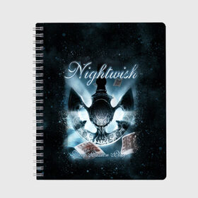 Тетрадь с принтом NIGHTWISH в Петрозаводске, 100% бумага | 48 листов, плотность листов — 60 г/м2, плотность картонной обложки — 250 г/м2. Листы скреплены сбоку удобной пружинной спиралью. Уголки страниц и обложки скругленные. Цвет линий — светло-серый
 | metal | nightwish | tarja turunen | метал | музыка | найтвиш | рок | симфо метал | тарья турунен