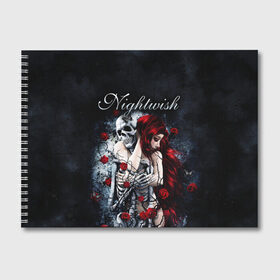 Альбом для рисования с принтом NIGHTWISH в Петрозаводске, 100% бумага
 | матовая бумага, плотность 200 мг. | metal | nightwish | tarja turunen | метал | музыка | найтвиш | рок | симфо метал | тарья турунен