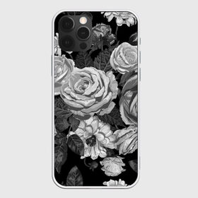 Чехол для iPhone 12 Pro Max с принтом Розы в Петрозаводске, Силикон |  | flowers | герберы | контур | легкие | лилии | мягкие | роза | ромашка | тренд | цветы