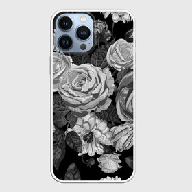 Чехол для iPhone 13 Pro Max с принтом Розы в Петрозаводске,  |  | flowers | герберы | контур | легкие | лилии | мягкие | роза | ромашка | тренд | цветы