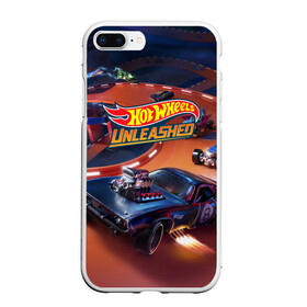 Чехол для iPhone 7Plus/8 Plus матовый с принтом Hot Wheels Unleashed в Петрозаводске, Силикон | Область печати: задняя сторона чехла, без боковых панелей | Тематика изображения на принте: auto | avto | car | game | hot | hotweels | race | weels | wheels | авто | автоспорт | гонки | игра | игрушка | машина | модель | хот вилс