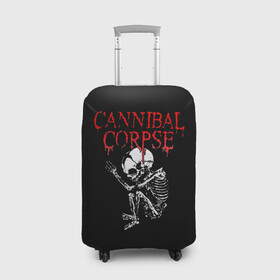 Чехол для чемодана 3D с принтом Cannibal Corpse | 1 в Петрозаводске, 86% полиэфир, 14% спандекс | двустороннее нанесение принта, прорези для ручек и колес | band | cannibal corpse | metal | music | rock | атрибутика | группа | метал | музыка | рок