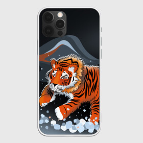 Чехол для iPhone 12 Pro Max с принтом АМУРСКИЙ ТИГР в Петрозаводске, Силикон |  | амурский тигр | с животными | с тигром | сибирский | тайга