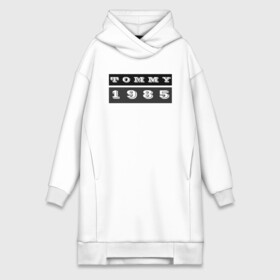 Платье-худи хлопок с принтом Tommy 1985 в Петрозаводске,  |  | 1985 | black white | tommy | tommy hilfiger | tommy jeans | лого | минимализм | томми | томми джинс | томми хилфигер | хилфигер | черно белое