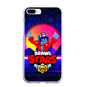 Чехол для iPhone 7Plus/8 Plus матовый с принтом BRAWL STARS STU в Петрозаводске, Силикон | Область печати: задняя сторона чехла, без боковых панелей | Тематика изображения на принте: brawl stars | skin | stu | бравл старс | бравлеры | персонаж | приватный сервер | робот. | скин | сту