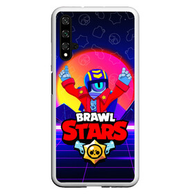 Чехол для Honor 20 с принтом BRAWL STARS STU в Петрозаводске, Силикон | Область печати: задняя сторона чехла, без боковых панелей | Тематика изображения на принте: brawl stars | skin | stu | бравл старс | бравлеры | персонаж | приватный сервер | робот. | скин | сту