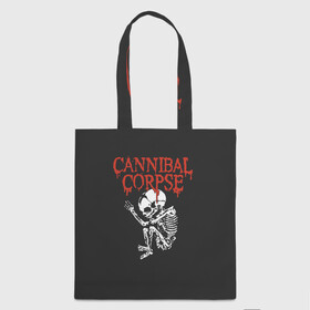 Шоппер 3D с принтом Cannibal Corpse в Петрозаводске, 100% полиэстер | Плотность: 200 г/м2; Размер: 34×35 см; Высота лямок: 30 см | cannibal corpse | kreator | slayer | sodom | анархия | блэк метал | гаражный рок | гитара | гранж | дэт метал | металл | панк рок | рок музыка | рок н ролл | рокер | треш метал | труп каннибал | тяжелый рок | хард рок