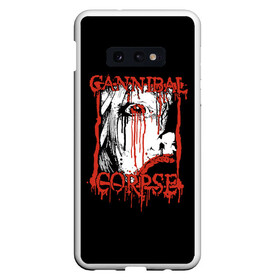 Чехол для Samsung S10E с принтом Cannibal Corpse в Петрозаводске, Силикон | Область печати: задняя сторона чехла, без боковых панелей | cannibal corpse | kreator | punk rock | slayer | sodom | анархия | блэк метал | гаражный рок | гранж | дэт метал | металл | панк рок | рок музыка | рок н ролл | рокер | треш метал | труп каннибал | тяжелый рок | хард рок