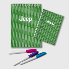 Блокнот с принтом Jeep  в Петрозаводске, 100% бумага | 48 листов, плотность листов — 60 г/м2, плотность картонной обложки — 250 г/м2. Листы скреплены удобной пружинной спиралью. Цвет линий — светло-серый
 | auto | jeep | sport | авто | автомобили | автомобиль | автомобильные | бренд | внедорожники | легковые | марка | пикапы | спорт