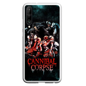 Чехол для Honor P30 с принтом Cannibal Corpse в Петрозаводске, Силикон | Область печати: задняя сторона чехла, без боковых панелей | canibal corpse | cannibal corpse | death metal | группы | дэт метал | канибал корпс | метал | рок