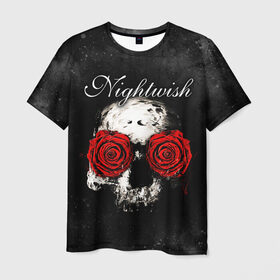 Мужская футболка 3D с принтом NIGHTWISH в Петрозаводске, 100% полиэфир | прямой крой, круглый вырез горловины, длина до линии бедер | Тематика изображения на принте: metal | nightwish | tarja turunen | метал | музыка | найтвиш | рок | симфо метал | тарья турунен