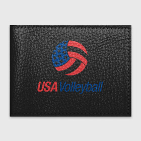 Обложка для студенческого билета с принтом USA Volleyball в Петрозаводске, натуральная кожа | Размер: 11*8 см; Печать на всей внешней стороне | sport | usa | volleyball | америка | волейбол | игра | лето | мяч | пляж | спорт | сша | чемпион