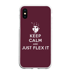 Чехол для iPhone XS Max матовый с принтом Flex в Петрозаводске, Силикон | Область печати: задняя сторона чехла, без боковых панелей | aniki | billy | boss | boy | darkholm | door | dungeon | full | gachimuchi | gym | herrington | jabroni | master | milos | next | ricardo | this | van | аники | билли | босс | ван | гачимучи | данжен | даркхолм | жаброни | мастер | милос | рик