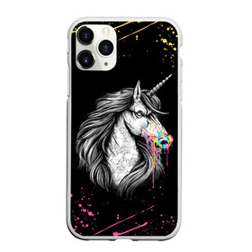 Чехол для iPhone 11 Pro Max матовый с принтом ЕДИНОРОГ | UNICORN RAINBOW в Петрозаводске, Силикон |  | abstraction | color | colors | dab | geometry | hexagon | paints | pony | rainbow | unicornis dab | абстракция | брызги | геометрия | даб | единорог | единорог радуга | животные | краски | красочные | ляпистые | неон | неоновый | пони | радуга |