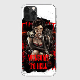 Чехол для iPhone 12 Pro Max с принтом Welcome to hell в Петрозаводске, Силикон |  | dark | darkness | elegancefly | phoenix | sheokate | vampire | вампир | готика | демон | кровь | тьма | феникс | фэнтези | череп