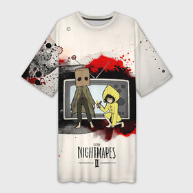 Платье-футболка 3D с принтом Little Nightmares 2 в Петрозаводске,  |  | manizha | далеровна | душанбе | евровидение | евровидение 2021 | манижа | певица | таджикистан | хамраева