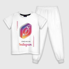 Детская пижама хлопок с принтом Инстаграм Instagram в Петрозаводске, 100% хлопок |  брюки и футболка прямого кроя, без карманов, на брюках мягкая резинка на поясе и по низу штанин
 | facebook | instagram | инста | инстаграм | платформа | приложение | редактор фотографий | социальная сеть | соцсеть