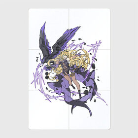 Магнитный плакат 2Х3 с принтом Фишль в Петрозаводске, Полимерный материал с магнитным слоем | 6 деталей размером 9*9 см | арт | ворон | лучник | милая девушка | рисунок | фишль | фишля | электро
