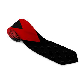 Галстук 3D с принтом Красный галстук 3D в Петрозаводске, 100% полиэстер | Длина 148 см; Плотность 150-180 г/м2 | Тематика изображения на принте: абстракция | илюстрация | искуство | культура | минимализм | текстура | узор