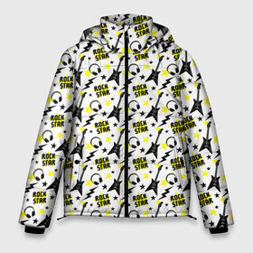 Мужская зимняя куртка 3D с принтом Rock Star в Петрозаводске, верх — 100% полиэстер; подкладка — 100% полиэстер; утеплитель — 100% полиэстер | длина ниже бедра, свободный силуэт Оверсайз. Есть воротник-стойка, отстегивающийся капюшон и ветрозащитная планка. 

Боковые карманы с листочкой на кнопках и внутренний карман на молнии. | anarchy | hard rock | metal | music | punk rock | punks not dead | rock music | rocker | rocknroll | анархия | гаражный рок | гитара | гранж | металл | музыка | панк рок | рок музыка | рок н ролл | рокер | трэш метал | тяжелый рок | хард рок