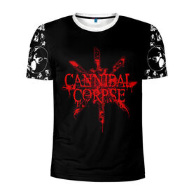 Мужская футболка 3D спортивная с принтом Cannibal Corpse в Петрозаводске, 100% полиэстер с улучшенными характеристиками | приталенный силуэт, круглая горловина, широкие плечи, сужается к линии бедра | cannibal | cannibal corpse | corpse | trash | алекс уэбстер | брутальный дэт метал | дэт метал | дэтграйнд | пол мазуркевич