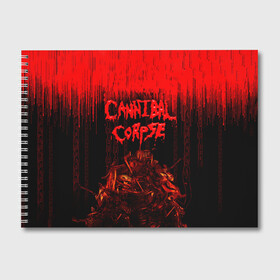 Альбом для рисования с принтом CANNIBAL CORPSE в Петрозаводске, 100% бумага
 | матовая бумага, плотность 200 мг. | blood | cannibal corpse | death metal | grunge | hardcore | music | punk | rock | usa | группа | канибал | кровь | метал | музыка | рок | сша | труп