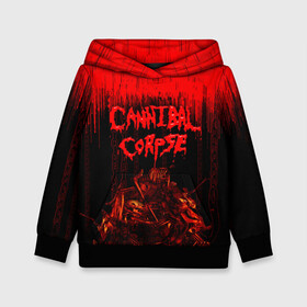 Детская толстовка 3D с принтом CANNIBAL CORPSE в Петрозаводске, 100% полиэстер | двухслойный капюшон со шнурком для регулировки, мягкие манжеты на рукавах и по низу толстовки, спереди карман-кенгуру с мягким внутренним слоем | blood | cannibal corpse | death metal | grunge | hardcore | music | punk | rock | usa | группа | канибал | кровь | метал | музыка | рок | сша | труп