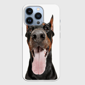 Чехол для iPhone 13 Pro с принтом Доберман   Doberman в Петрозаводске,  |  | Тематика изображения на принте: doberman | dog | барбос | доберман | друг человека | пёс | псина | собака | собачка | собачонка | четвероногий друг | щенок