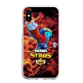 Чехол для iPhone XS Max матовый с принтом Brawl Stars - Stu в Петрозаводске, Силикон | Область печати: задняя сторона чехла, без боковых панелей | Тематика изображения на принте: brawl | brawl ruffs | brawl stars | brawler | colonel ruffs | leon | new brawler | ruffs | ruffus | starrforce | stu | superstar | бравл | бравл старс | бравлер | гавс | гонщик | леон | руффс | сту | сту   каскадёр | сту суперзвезда | 