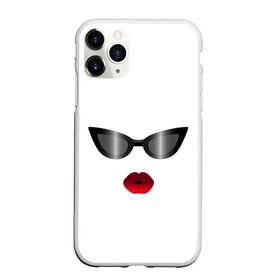 Чехол для iPhone 11 Pro Max матовый с принтом черные очки, красные губы в Петрозаводске, Силикон |  | Тематика изображения на принте: градиент | для стильных | красные губы | модные очки | помада. | поцелуй | пухлые губы | черные очки