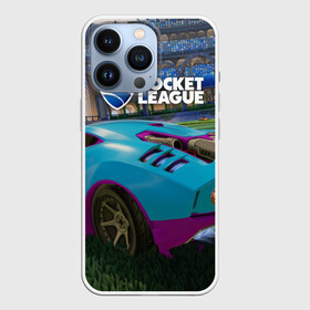 Чехол для iPhone 13 Pro с принтом Rocket League в Петрозаводске,  |  | Тематика изображения на принте: cars | game | games | rocket league | гонка | гонки | машина | машины | рокет лига