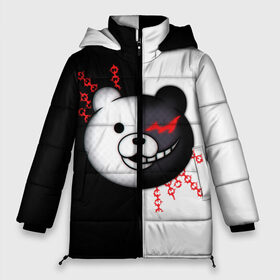 Женская зимняя куртка Oversize с принтом MONOKUMA  МОНОКУМА в Петрозаводске, верх — 100% полиэстер; подкладка — 100% полиэстер; утеплитель — 100% полиэстер | длина ниже бедра, силуэт Оверсайз. Есть воротник-стойка, отстегивающийся капюшон и ветрозащитная планка. 

Боковые карманы с листочкой на кнопках и внутренний карман на молнии | anime | danganronpa | enoshima | junko | monokuma | аниме | джунко | игра | манга | медведь | монокума | робот медведь | эношима