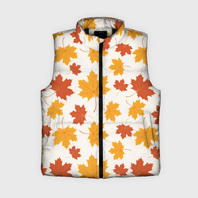 Женский жилет утепленный 3D с принтом Осень  Autumn в Петрозаводске,  |  | autumn | indian summer | leaf fall | maple | maple leaf | season | бабье лето | время года | клён | кленовый лист | листопад | осень