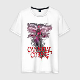 Мужская футболка хлопок с принтом Cannibal Corpse | Труп Каннибала (Z) в Петрозаводске, 100% хлопок | прямой крой, круглый вырез горловины, длина до линии бедер, слегка спущенное плечо. | cannibal | cannibal corpse | corpse | death metal | deathgrind | алекс уэбстер | брутальный дэт метал | дэт метал | дэтграйнд | пол мазуркевич | роб барретт | труп каннибала