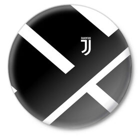 Значок с принтом JUVENTUS / ЮВЕНТУС в Петрозаводске,  металл | круглая форма, металлическая застежка в виде булавки | black white | cr7 | fc juventus | football | juve | juventus | ronaldo | sport | бык | роналдо | роналду | спорт | футбол | чёрно белый | ювентус