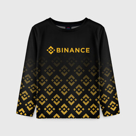 Детский лонгслив 3D с принтом BINANCE | БИНАНС БИРЖА в Петрозаводске, 100% полиэстер | длинные рукава, круглый вырез горловины, полуприлегающий силуэт
 | bitcoin | blockchain | btc | cardano | crypto | ethereum | polkadot | tether | xrp | бинанс | биткоин | блокчейн | валюта | деньги | криптовалюта | майнер | майнинг | цифровая валюта | цифровое золото | эфир